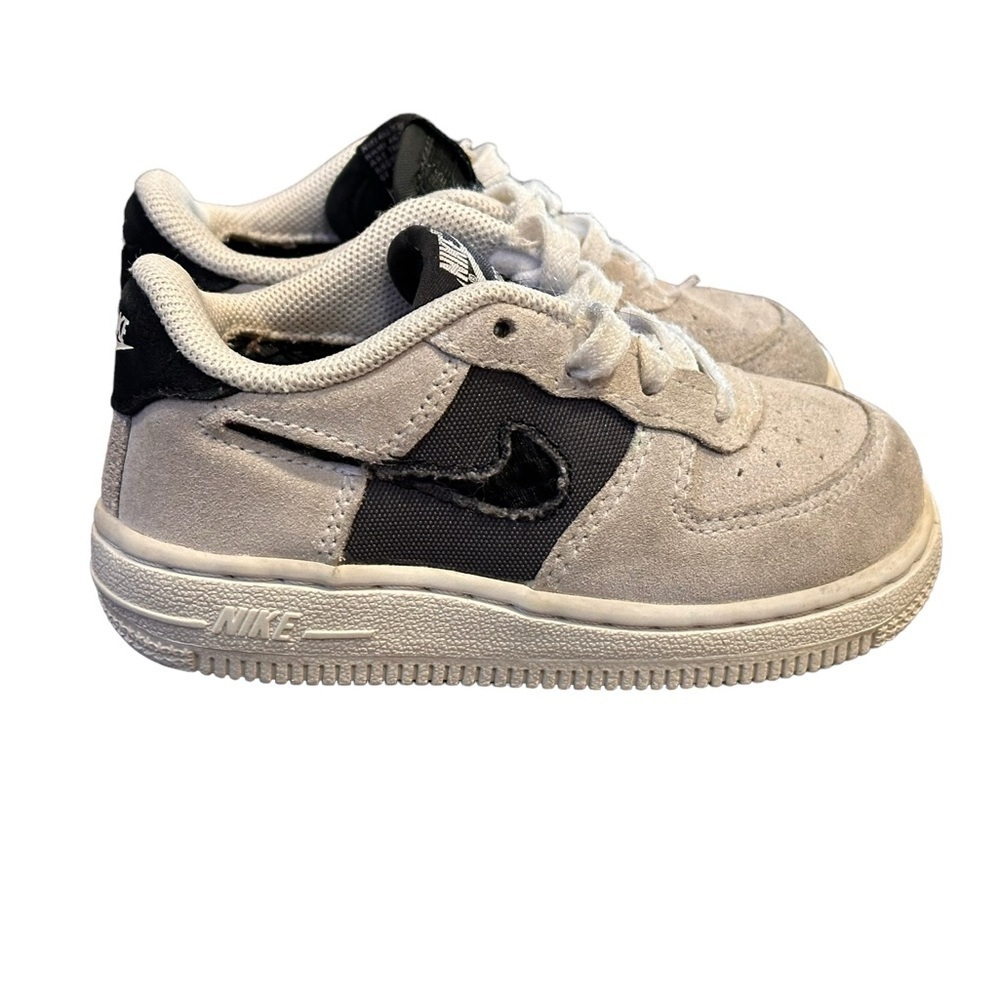 Nike Air Force 1 Low White Iron Grey (GS) CJ4112-100 Youth Size 7C - Picture 1 of 8